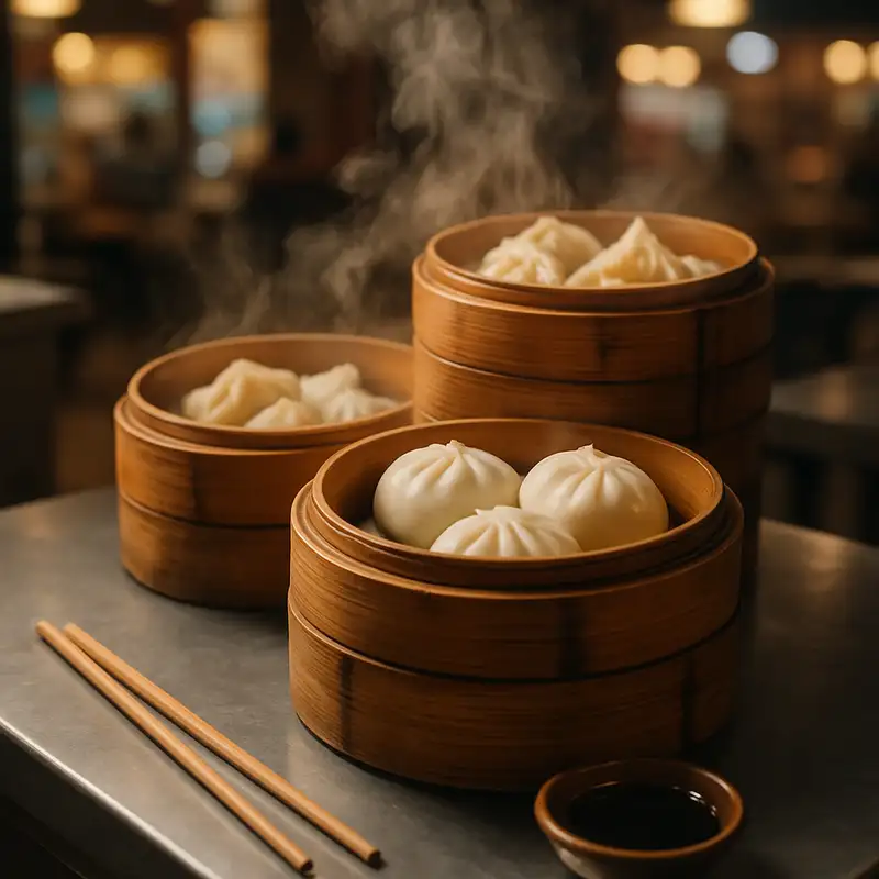 Dampende dim sum bij de foodcorner van Amazing Oriental
